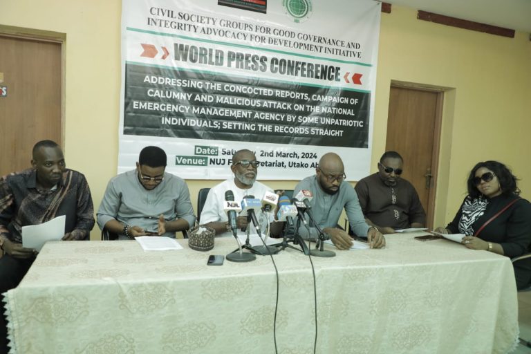 Coalition Reacts To Jackson Ude,  Sahara Reporters False Allegations On NEMA