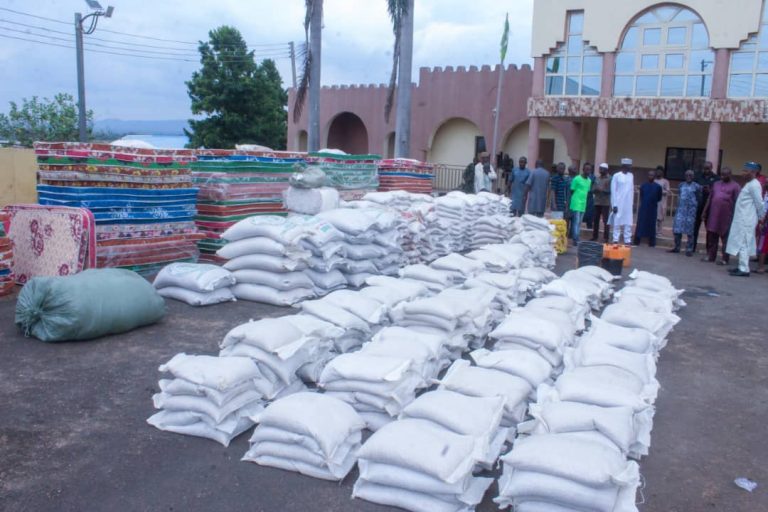 Nasarawa Lawmaker, Hon Sa’ad distributes relief materials worth millions of naira to victims of communal attack in his constituency