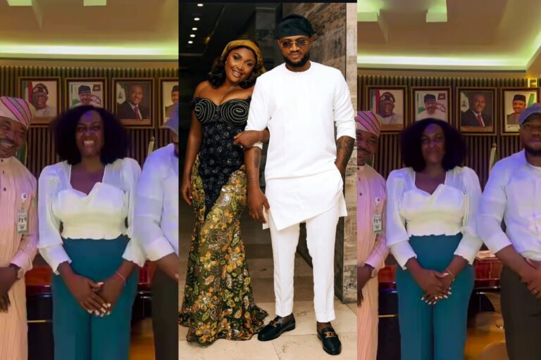 “Meet the King” – IVD Introduces Fiancée Blessing CEO to His Godfather MC Oluomo in Abuja
