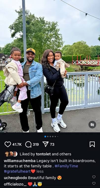 “Building His Legacy at Home” — Williams Uchemba Shares Heartwarming Family Photos