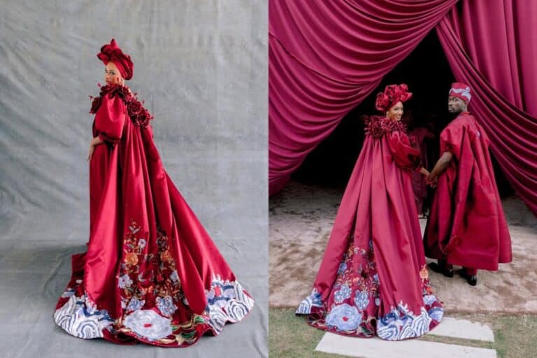 Temi Otedola Says 7 Artisans, 3 Couturiers, and 5 Handworkers Spent 4,590 Hours Crafting Her Gown