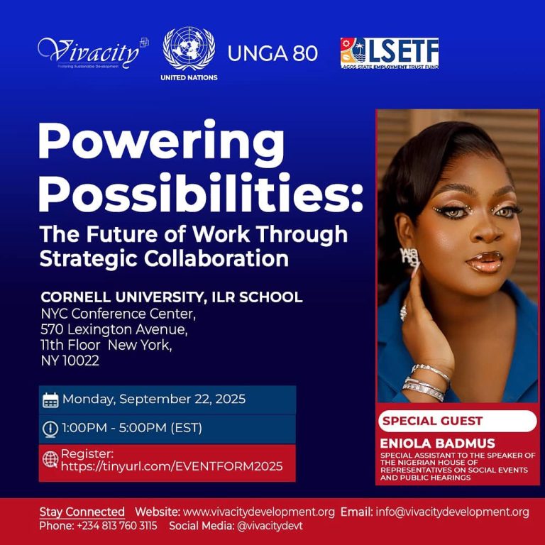Eniola Badmus Invited as Special Guest at UNGA80 Side Event in New York