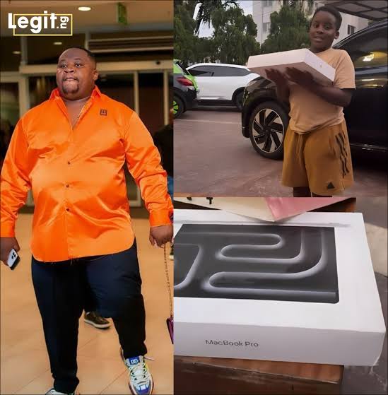 Cubana Chief Priest Gifts Son New Laptop After Brother Broke the Old One