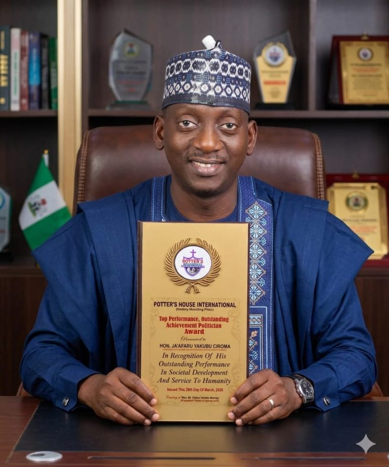 Hon. Jaafaru Yakubu Honored as Outstanding Politician of the Year at Potters House Network Awards