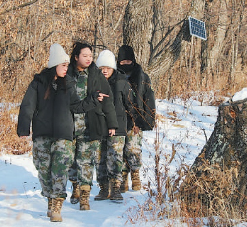 Female rangers brave snowy forests to protect tigers, leopards