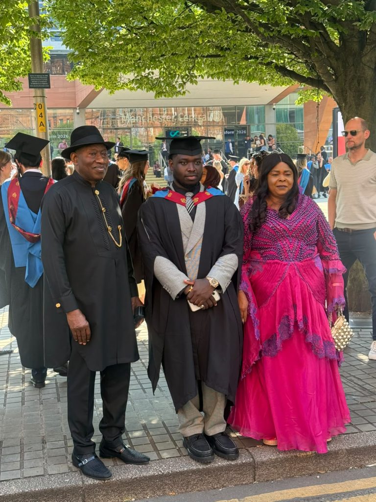 Goodluck Jonathan’s Family Celebrates Son’s Graduation in UK